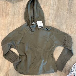 Women's Olive Hooded Top